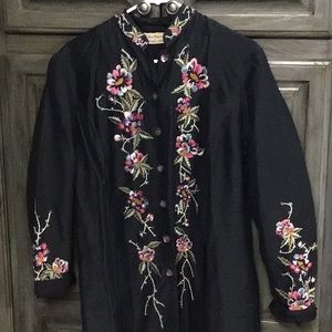New Direction embroidered cover up